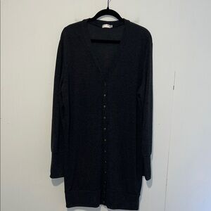 Halife Snap Gray Long Sleeve Cardigan P31